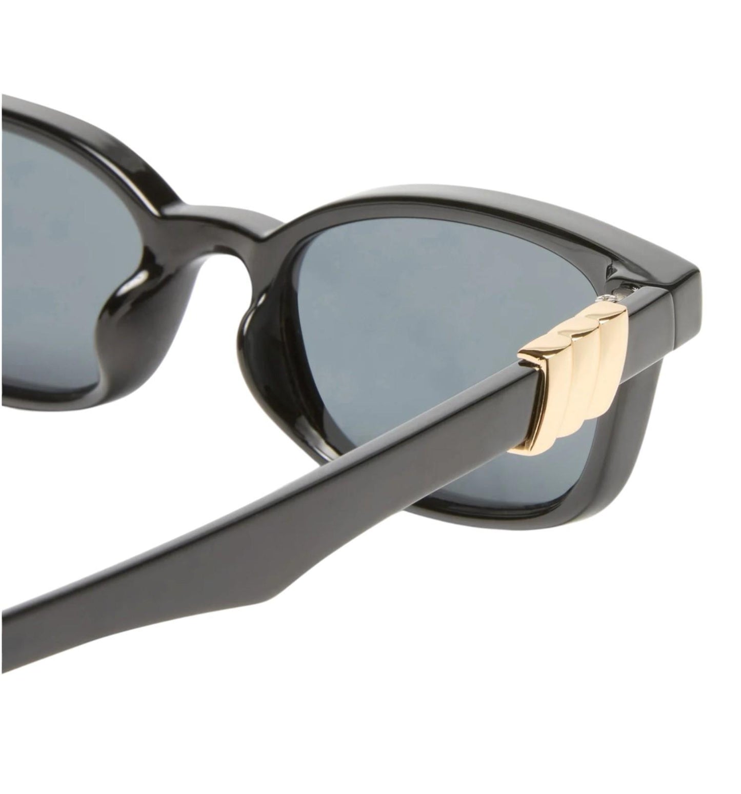 Le Specs Confidential Sunglasses | Dark Tortoise Shell, Small, D-Frame, Tan Lens