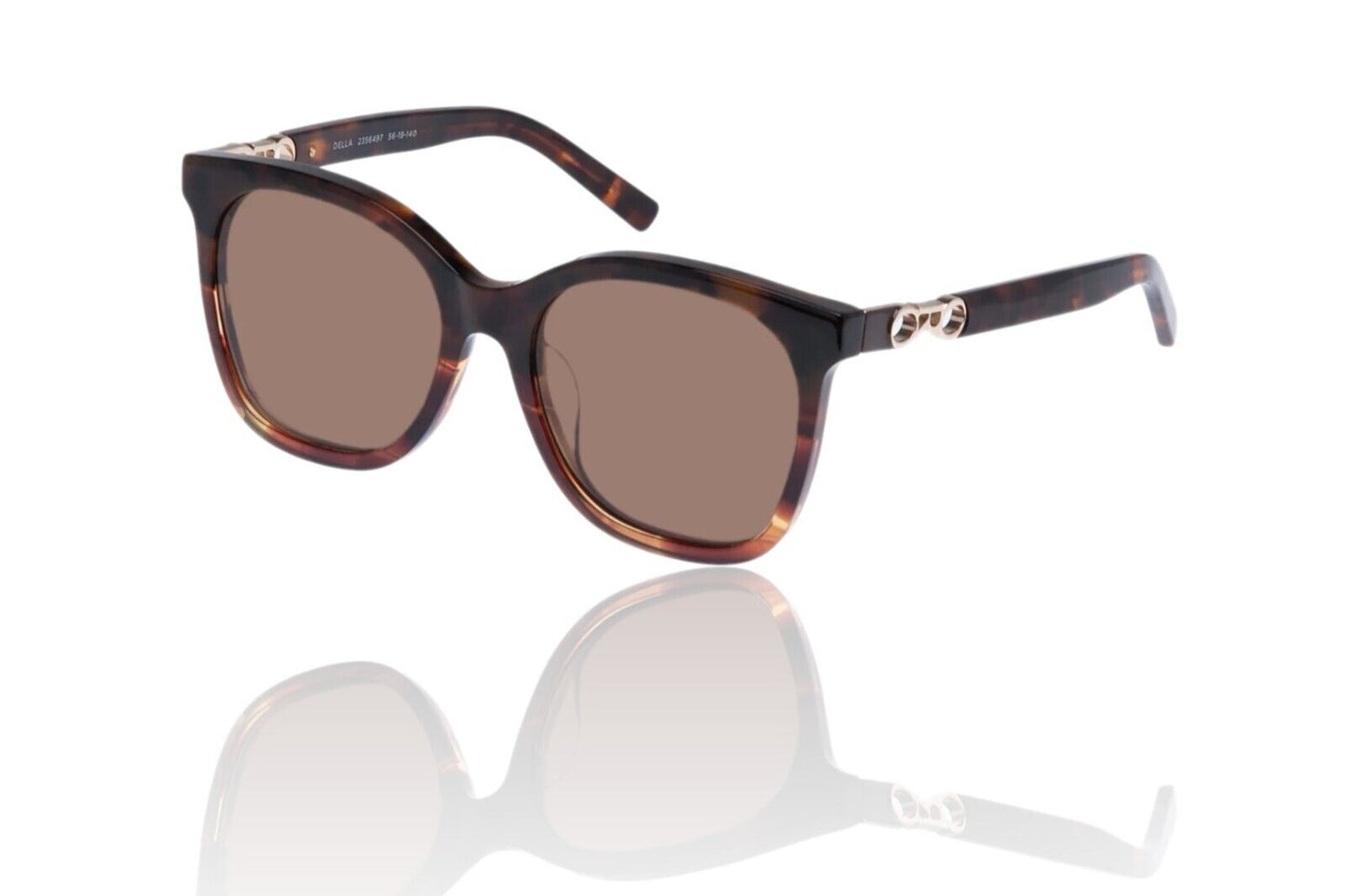 Oroton Della Polarised Sunglasses | Tortoise Shell, Brown Lenses, HIGH UVA/UVB