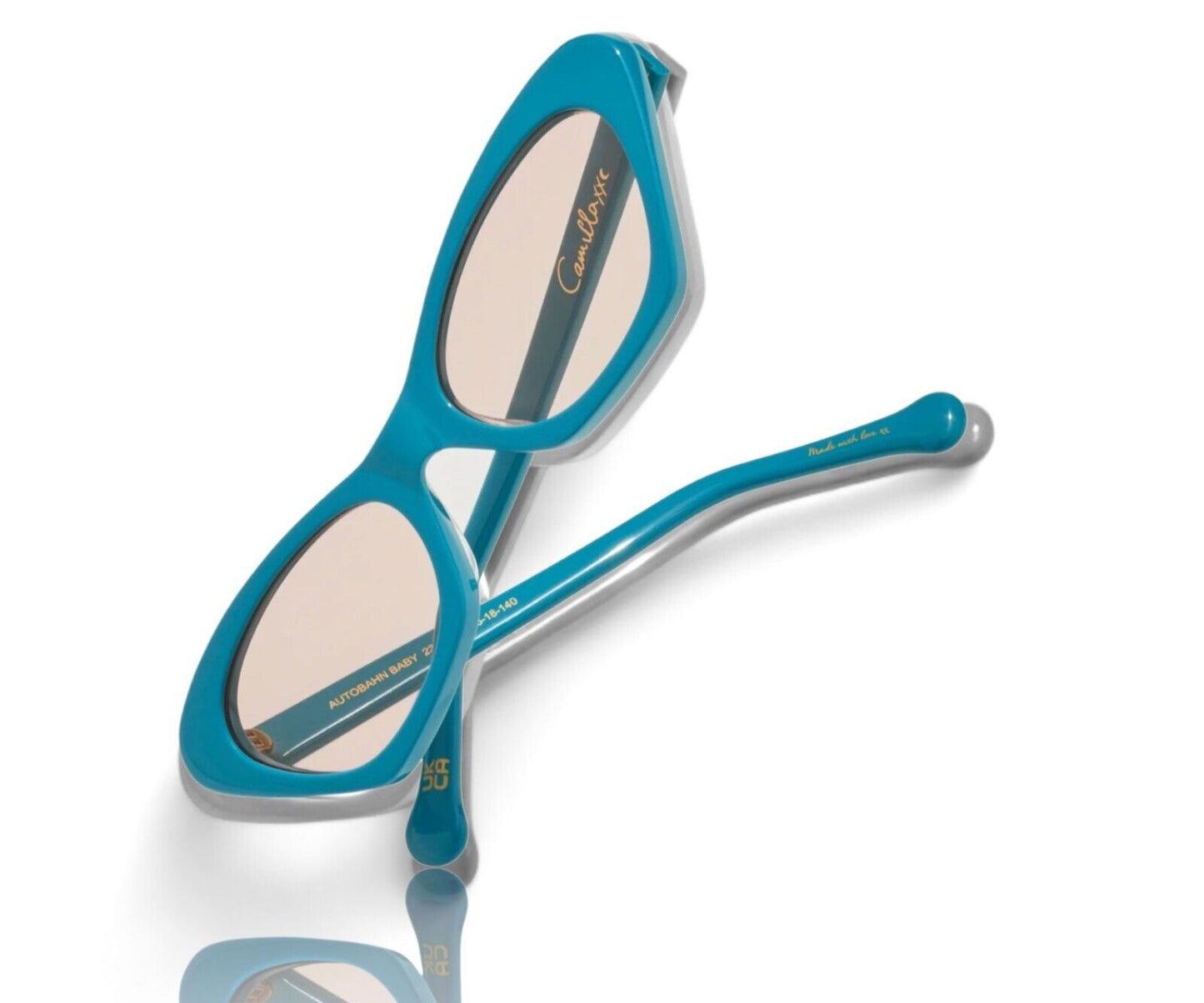 Camilla Autobahn Baby Sunglasses | Turquoise Blue,  Cat Eye, Plant-based Acetate