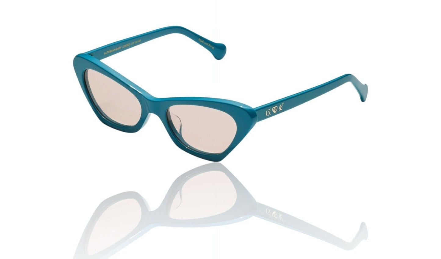 Camilla Autobahn Baby Sunglasses | Turquoise Blue,  Cat Eye, Plant-based Acetate