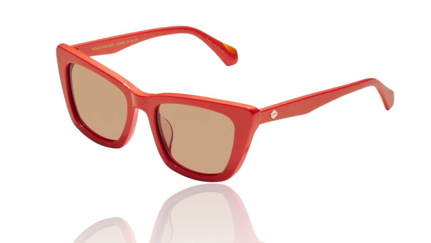 Camilla Would You Dare Sunglasses | Tangerine/Orange, Cats Eye, Premium Acetate