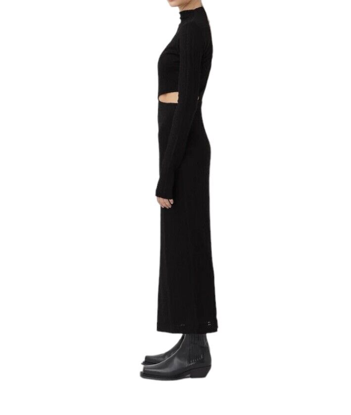 CAMILLA & MARC Nemesia Dress | Black, Side Cut Outs, Long Sleeve, Maxi/Midi, LBD