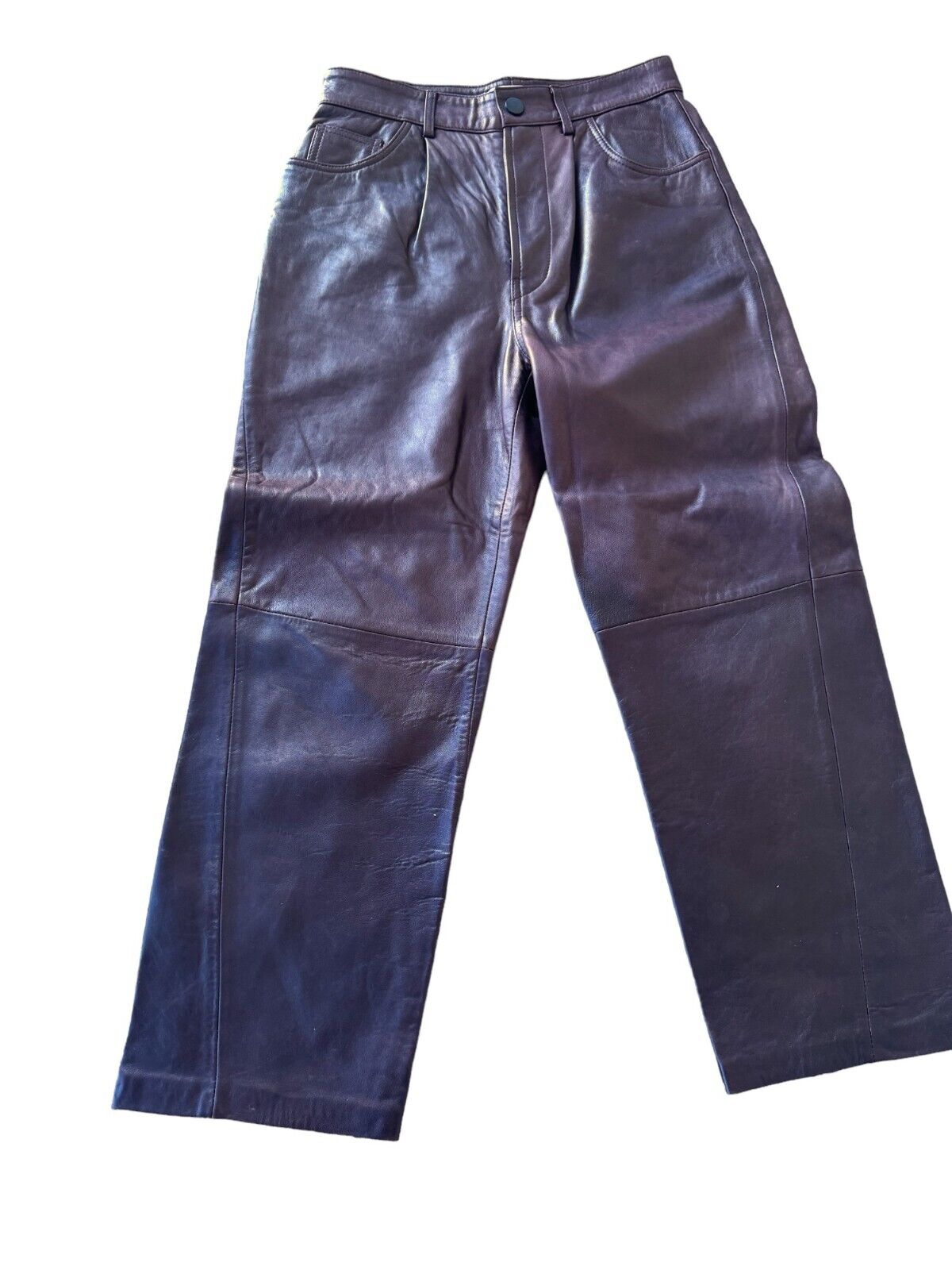 ZARA Genuine Leather Wide Leg Pants | AS NEW! Oversized Sz S (Fits 8-10AU)