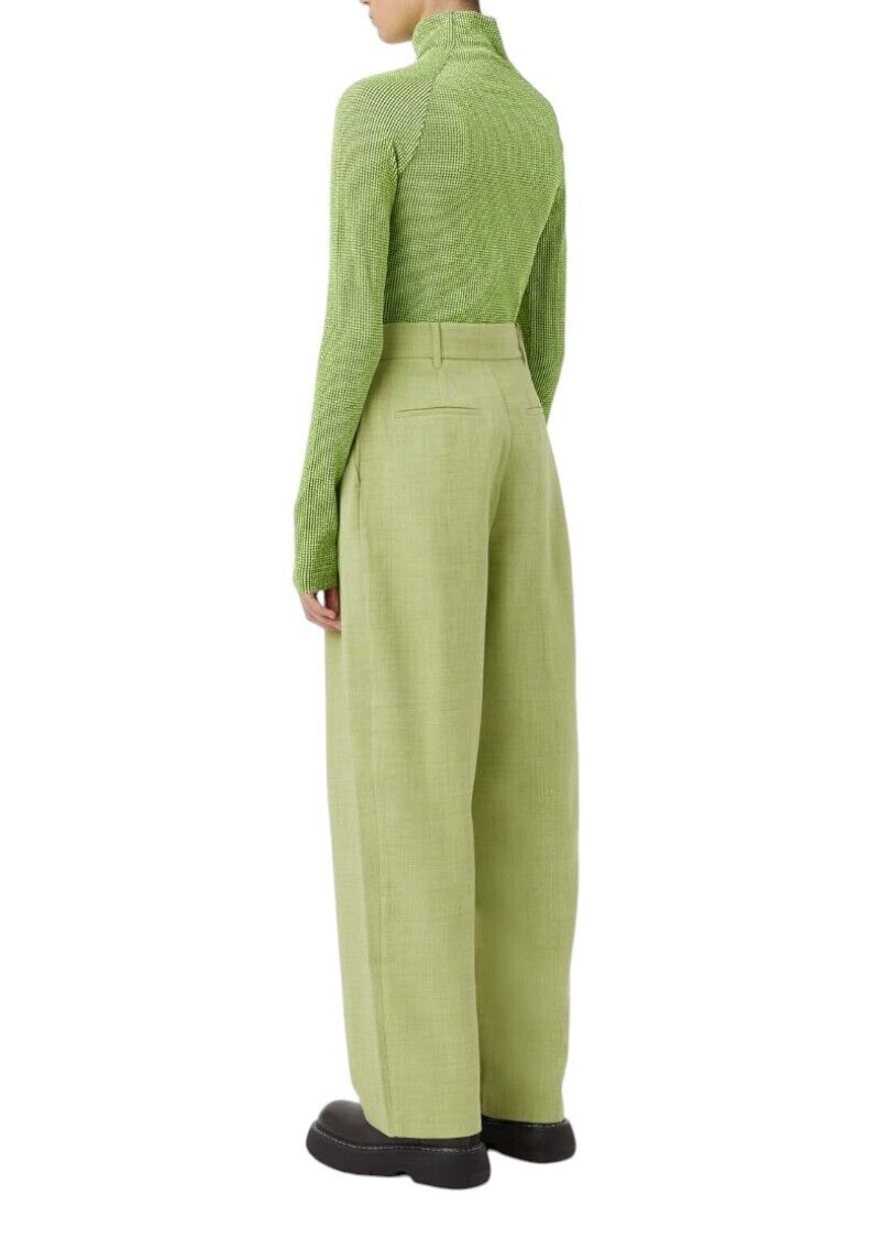 CAMILLA AND MARC Reed Long Sleeve Top | Fitted, Lime Green, High Neck