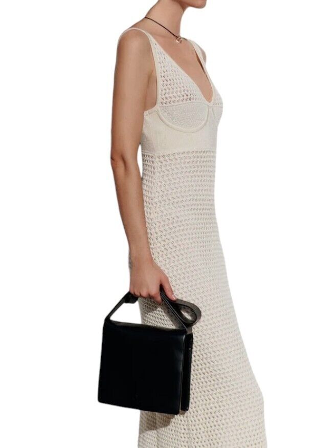 CAMILLA AND MARC Lapis Dress | Crocheted, Scoop Neck, White, Lined, Bust Detail