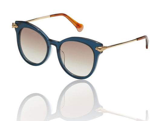 Camilla The Extras Sunglasses |Ink/Blue/Tortoise Shell, Oversized, Cat Eye/Round