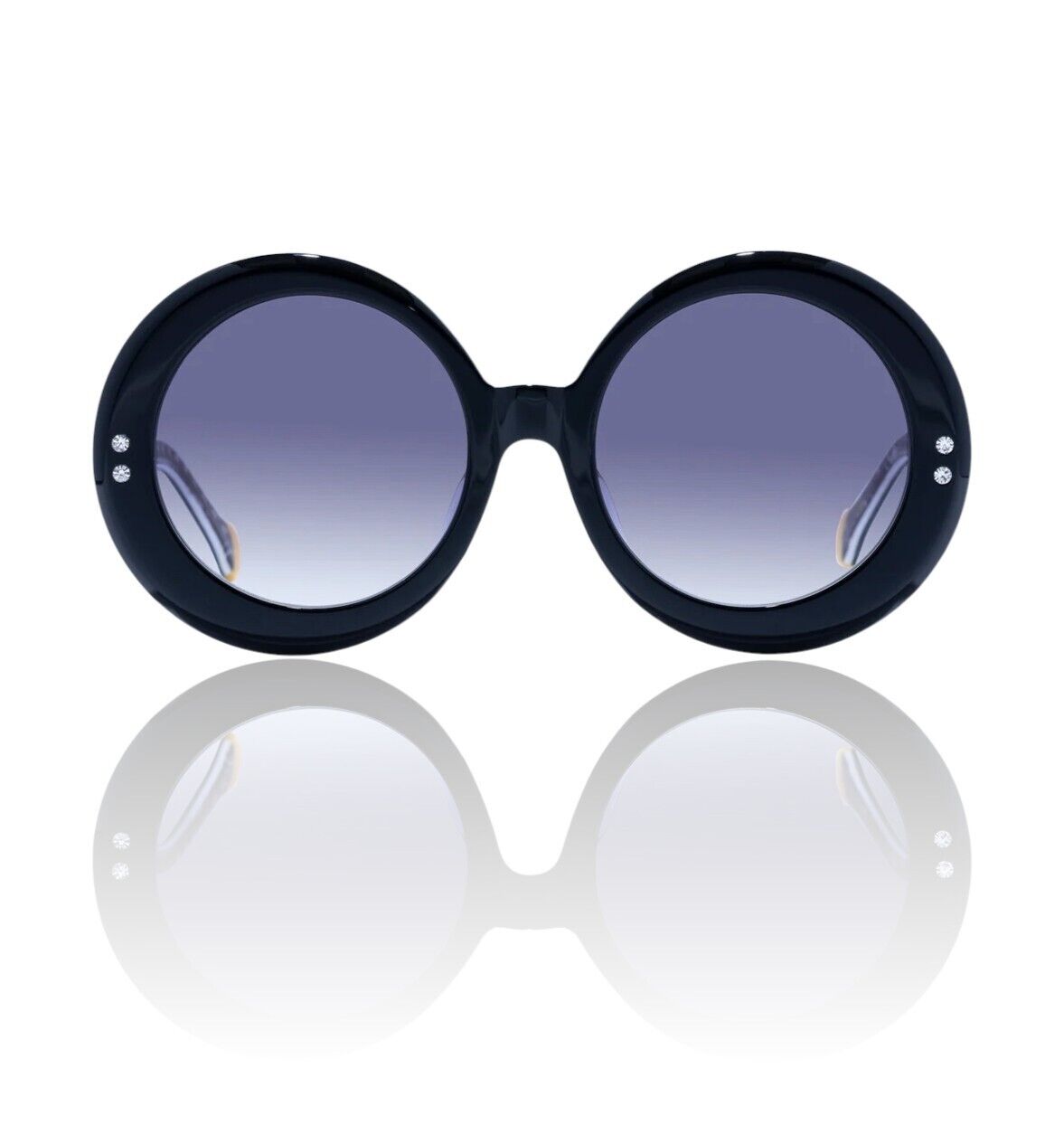 Camilla Editor In Chief Sunglasses | Black, Signature Print,  Round, Oversized