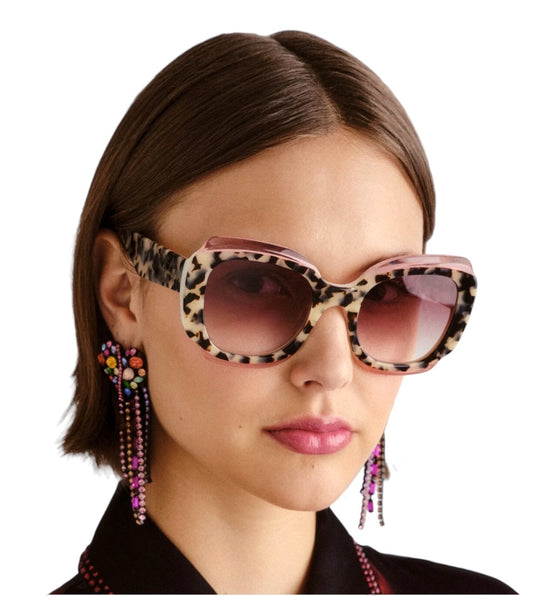 Camilla Valley of the Queens Sunglasses| Tortoise Shell/Pink, Acetate, Oversize