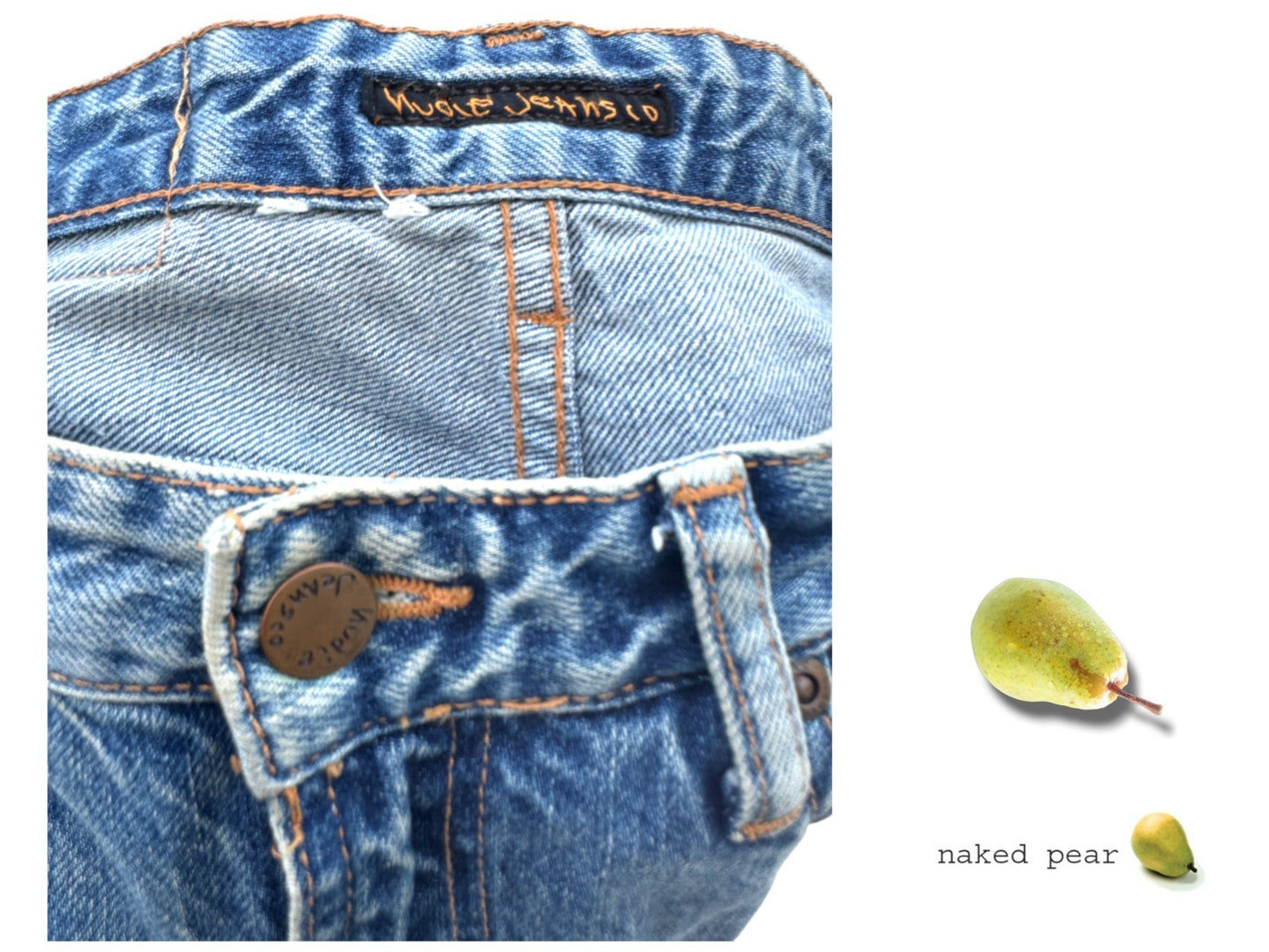 Nudie Clean Eileen Jeans | Sz 28/28, High Waisted, Wide Leg, Organic Denim