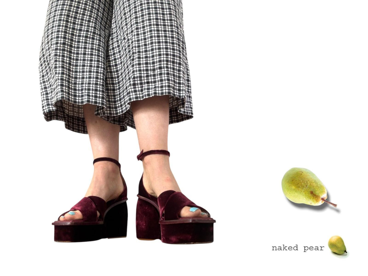 Zimmermann Velvet Platform Sandals | Sz 40, Burgundy, Worn Once, Ankle Strap