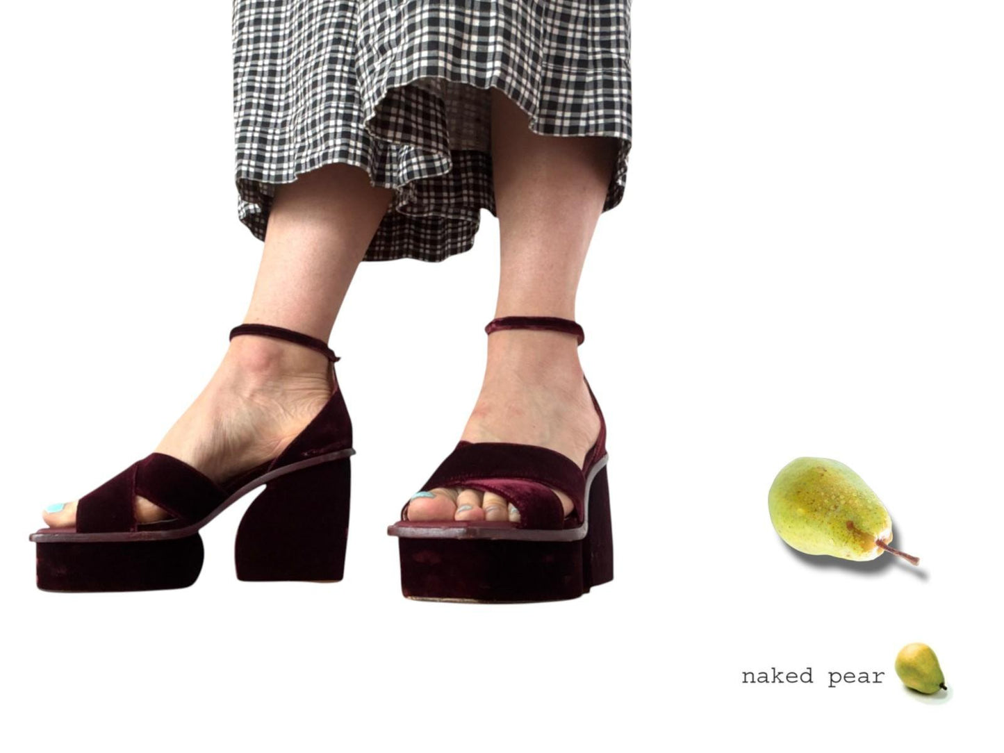Zimmermann Velvet Platform Sandals | Sz 40, Burgundy, Worn Once, Ankle Strap