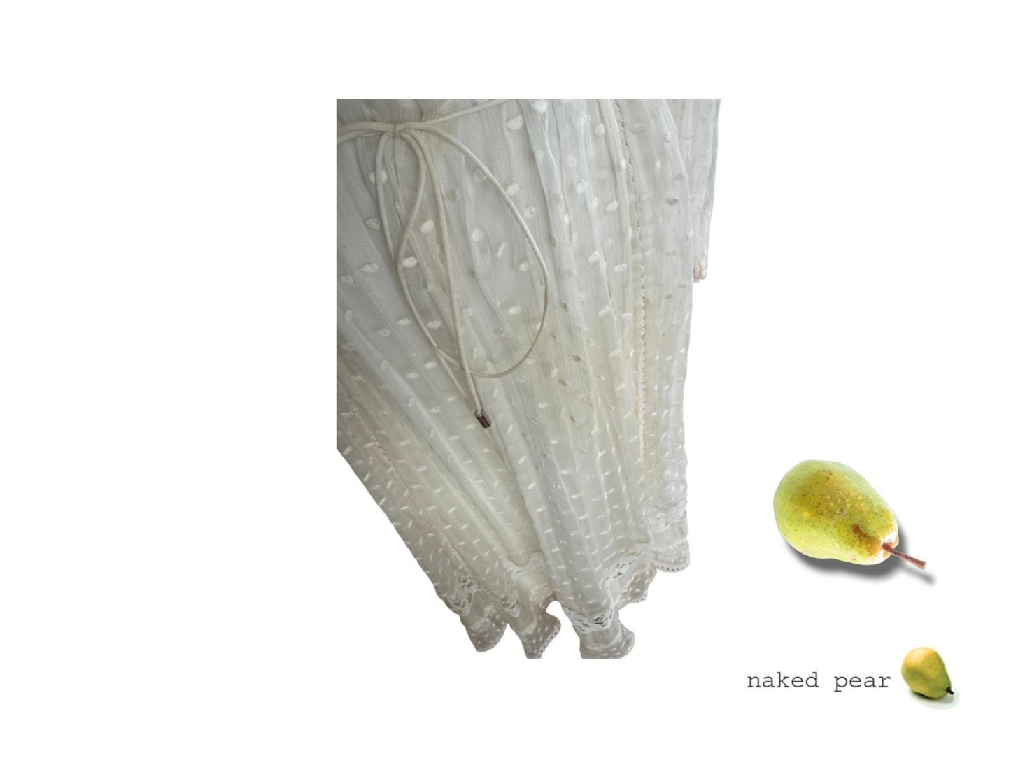 Zimmermann Swiss Lace Midi Dress | Off White/Cream, Embroidered, Sheer w Slip