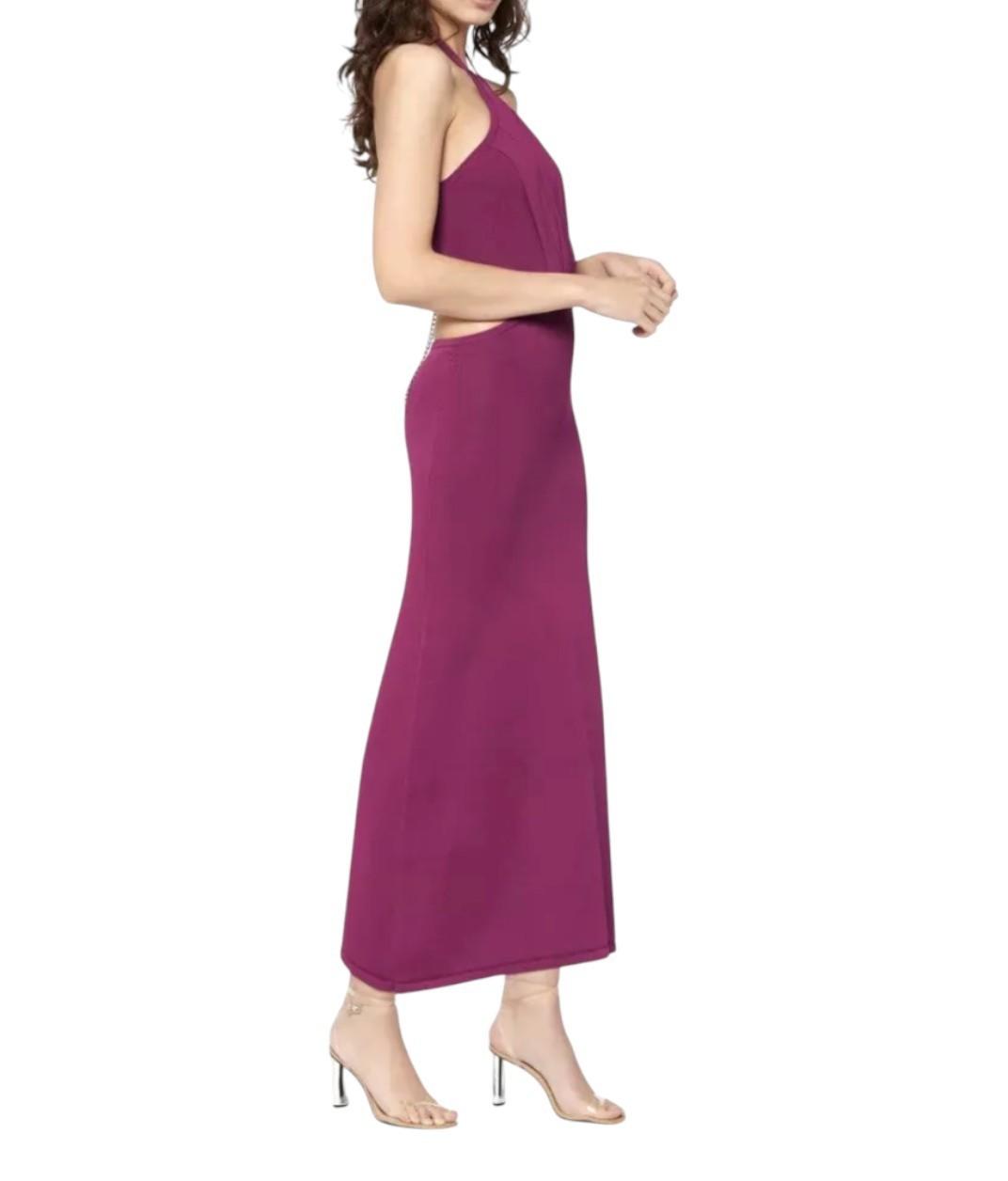 Manning Cartell Limitless Dress |Sz M, Magenta/Pink, Halter, Cutout, Waist Chain