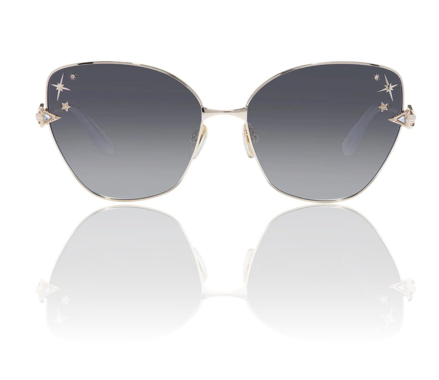 Camilla Desert Reign Sunglasses | Gold/Lilac Marble, Grey Gradient Lens, Metal