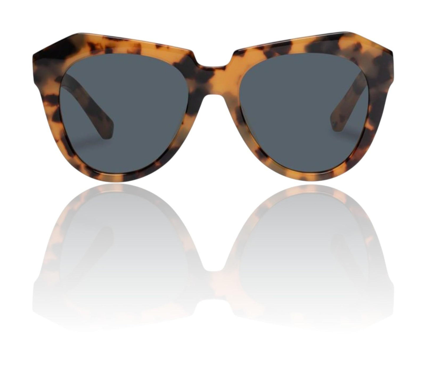 Karen Walker Number One 22 B Sunglasses |Tortoise Shell Acetate, Cat Eye, Large