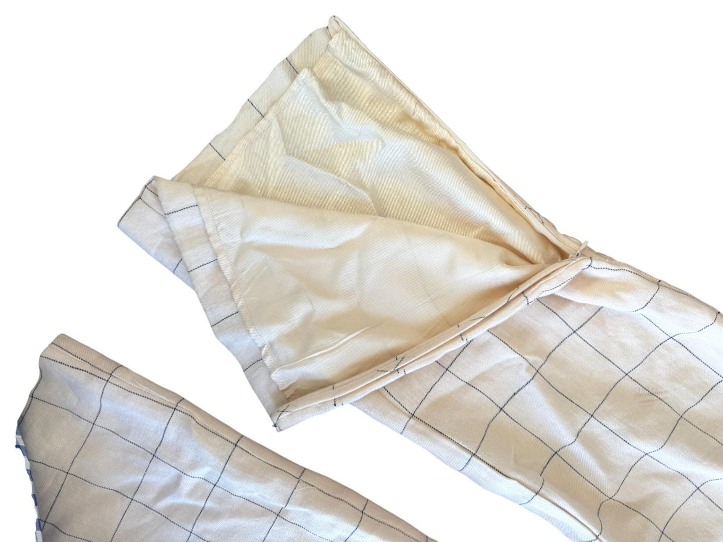 Zimmermann Checkered Pant | Cream/Black Check, Sz 2, Linen, High Waisted