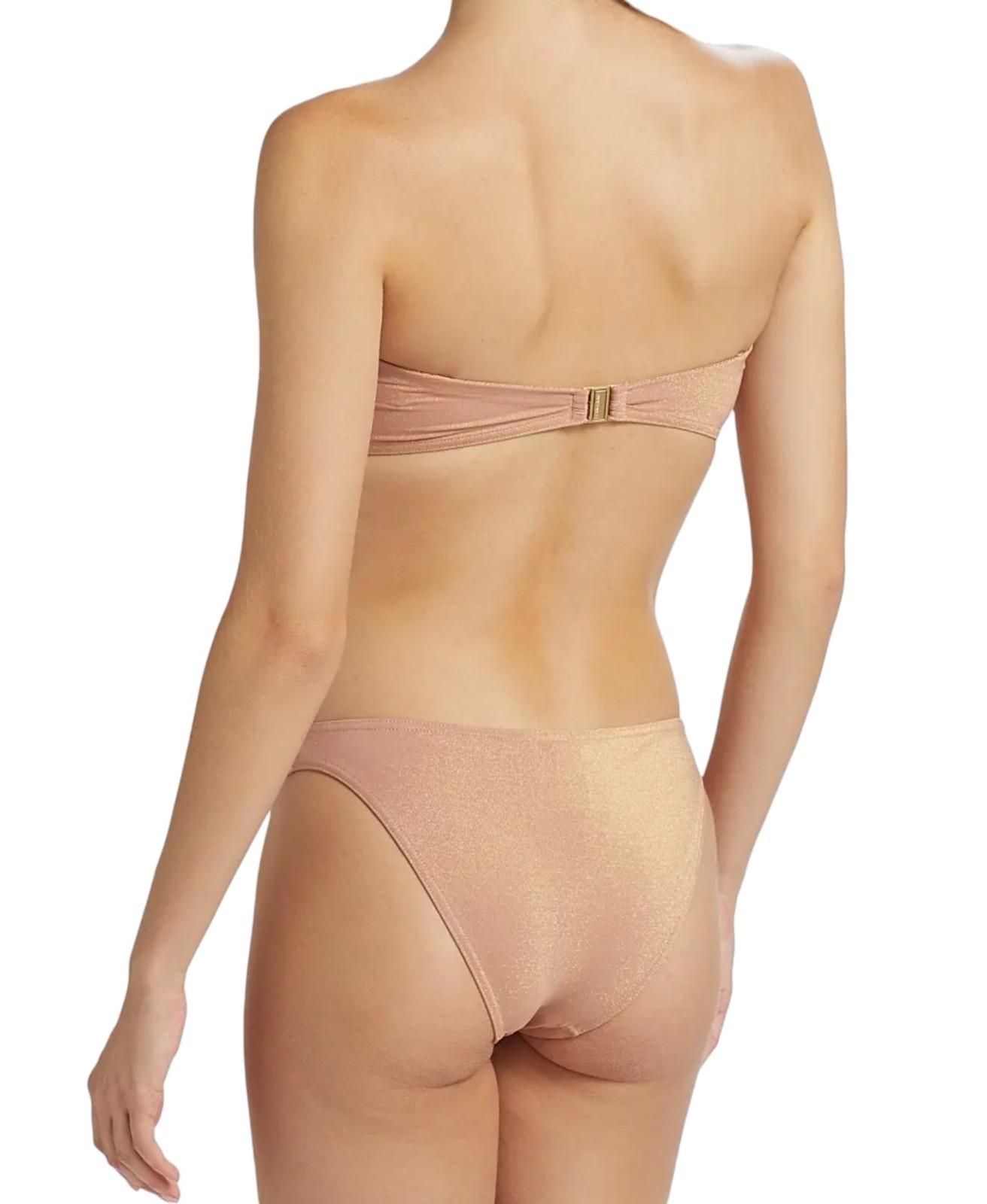 Zimmermann Everly Metallic Skinny Pant |Rose Gold, Lurex, Separates, Low Rise