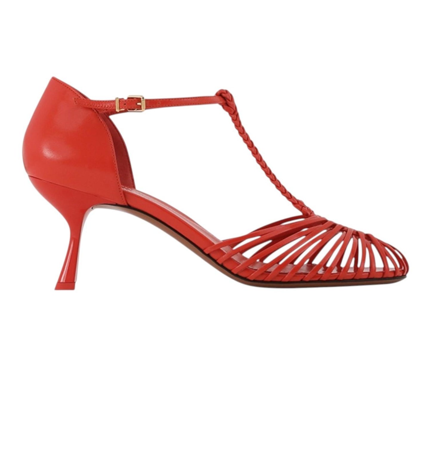 Zimmermann Celesta Pump 65 |Tomato/Red, Heels, Strappy, Leather, Vintage Inspire