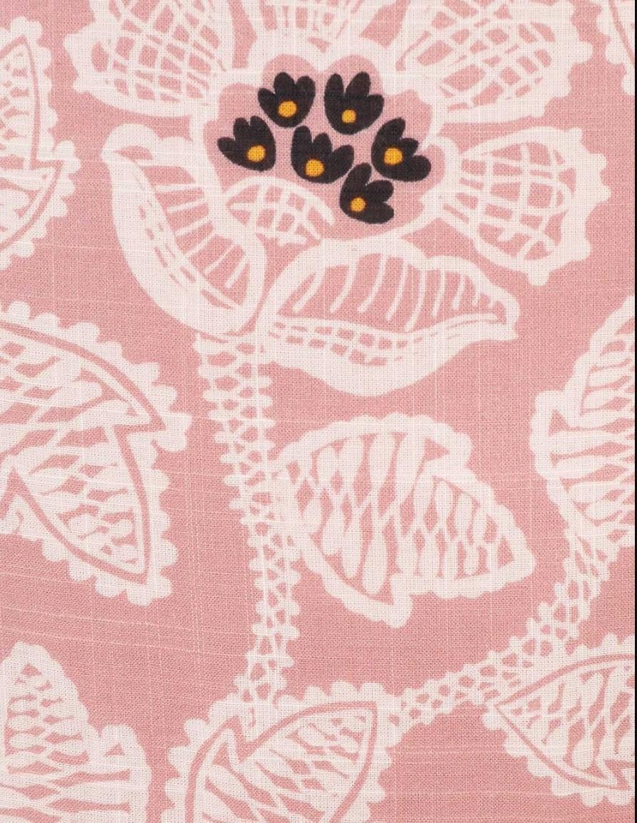 Zimmermann Ottie Ruffle Neck Top | Pink Floral, Cotton, Frills, Button, Dolman