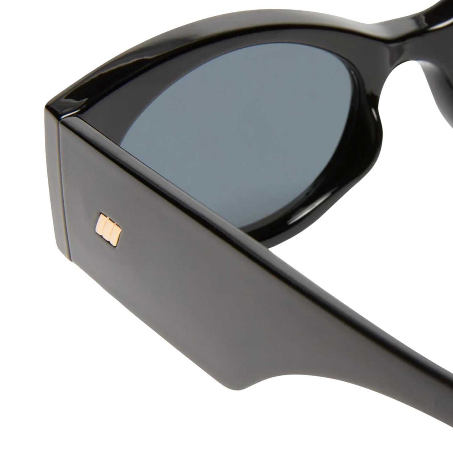 Le Specs Mermaiden Sunglasses | Black, Cat Eye/Oval, Small, Acetate, Plant-Based