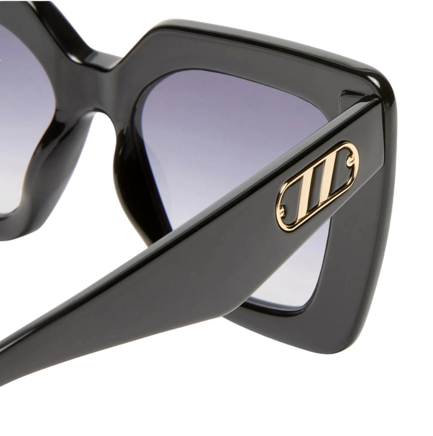 Le Specs Unimaginable Sunglasses | Cats Eye, Oversized, Black Acetate, Gradient