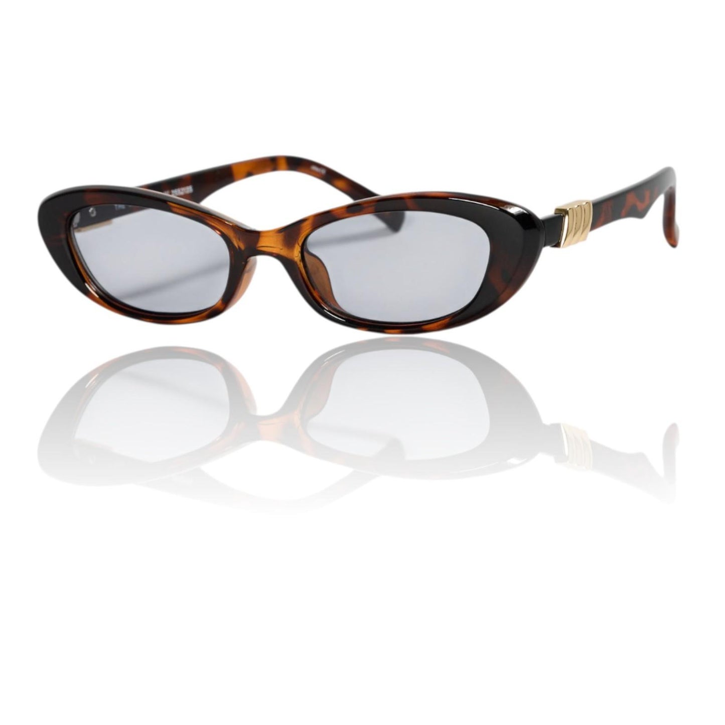 Le Specs Whisperer Sunglasses | Tortoise Shell, Cats Eye/Oval, Small, Eco Friend