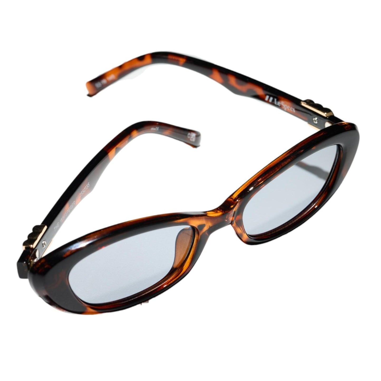Le Specs Whisperer Sunglasses | Tortoise Shell, Cats Eye/Oval, Small, Eco Friend