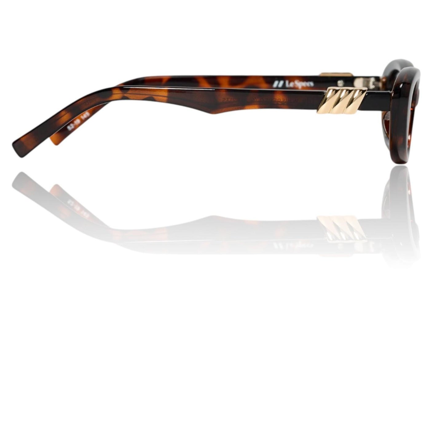 Le Specs Whisperer Sunglasses | Tortoise Shell, Cats Eye/Oval, Small, Eco Friend