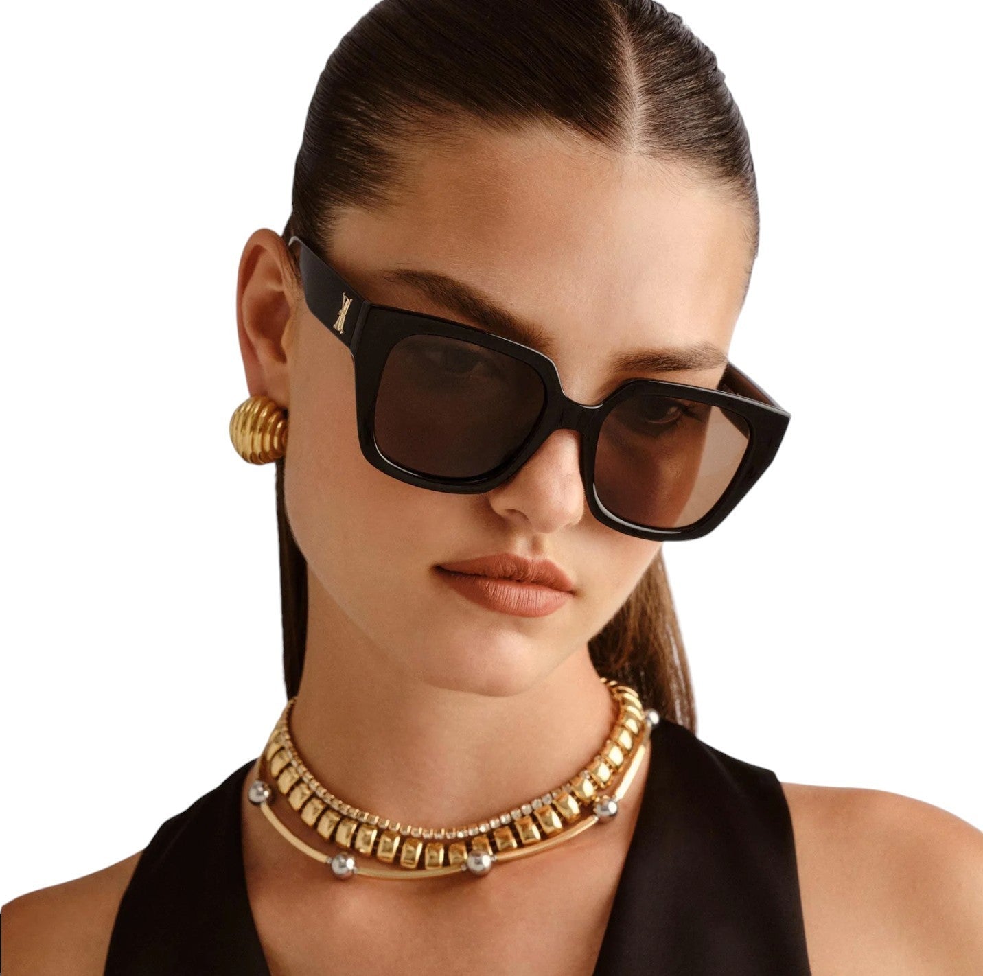 Le Specs The Illusion Sunglasses | Black, Oversized, Square, Polarised, Acetate
