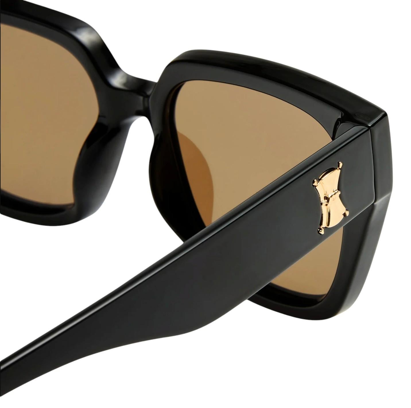 Le Specs The Illusion Sunglasses | Black, Oversized, Square, Polarised, Acetate