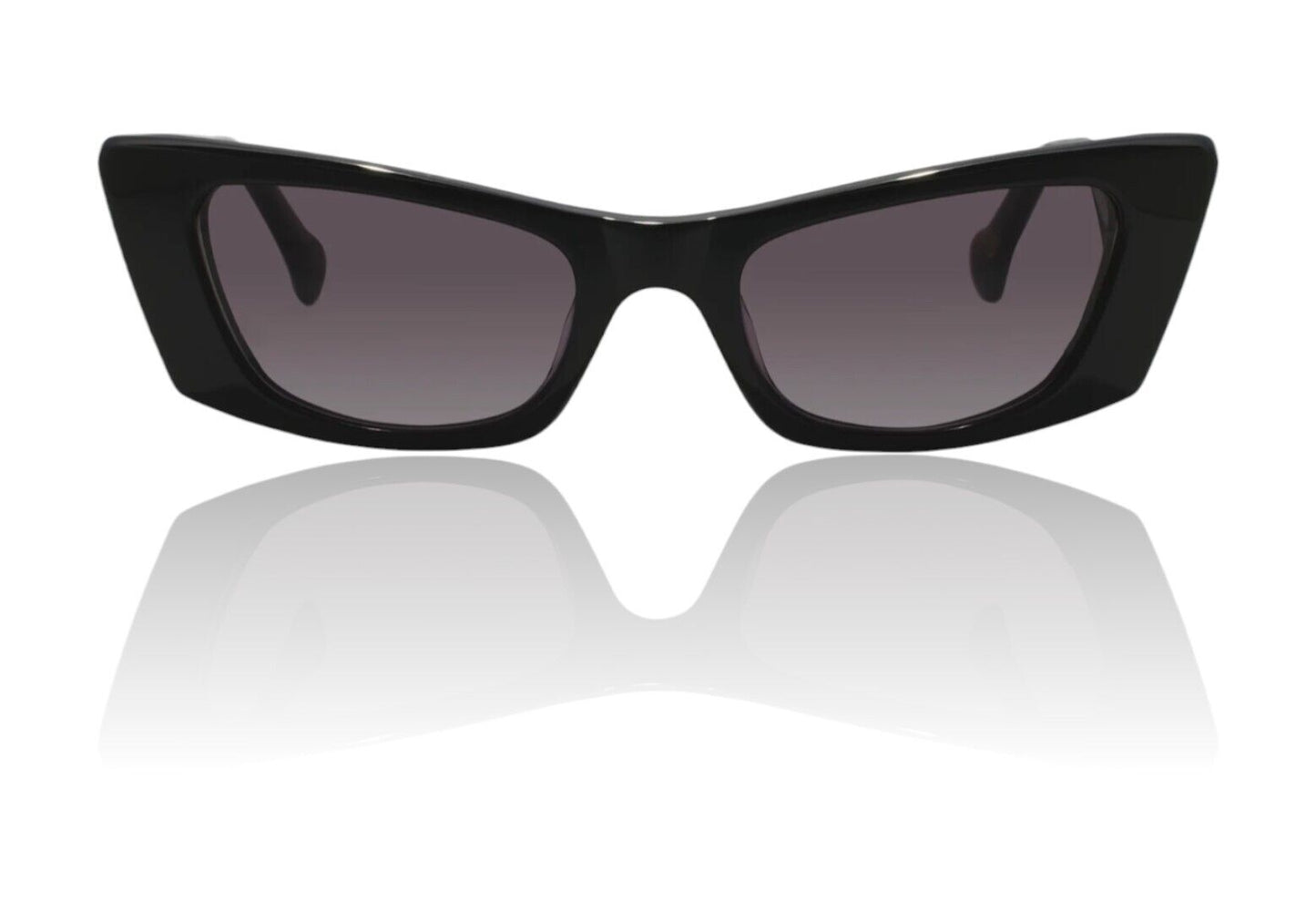 Camilla Harbour Views Sunglasses | Black, Acetate, Gold Jagi, Cats Eye/Rectangle