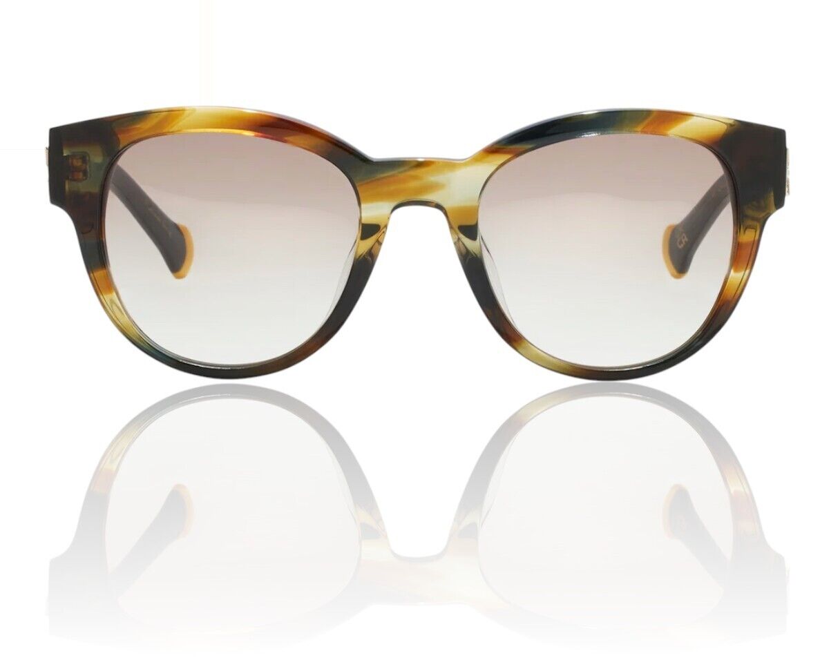 Camilla Sunday In the City Sunglasses | Brown/Blue Arms, Large, Round, Acetate