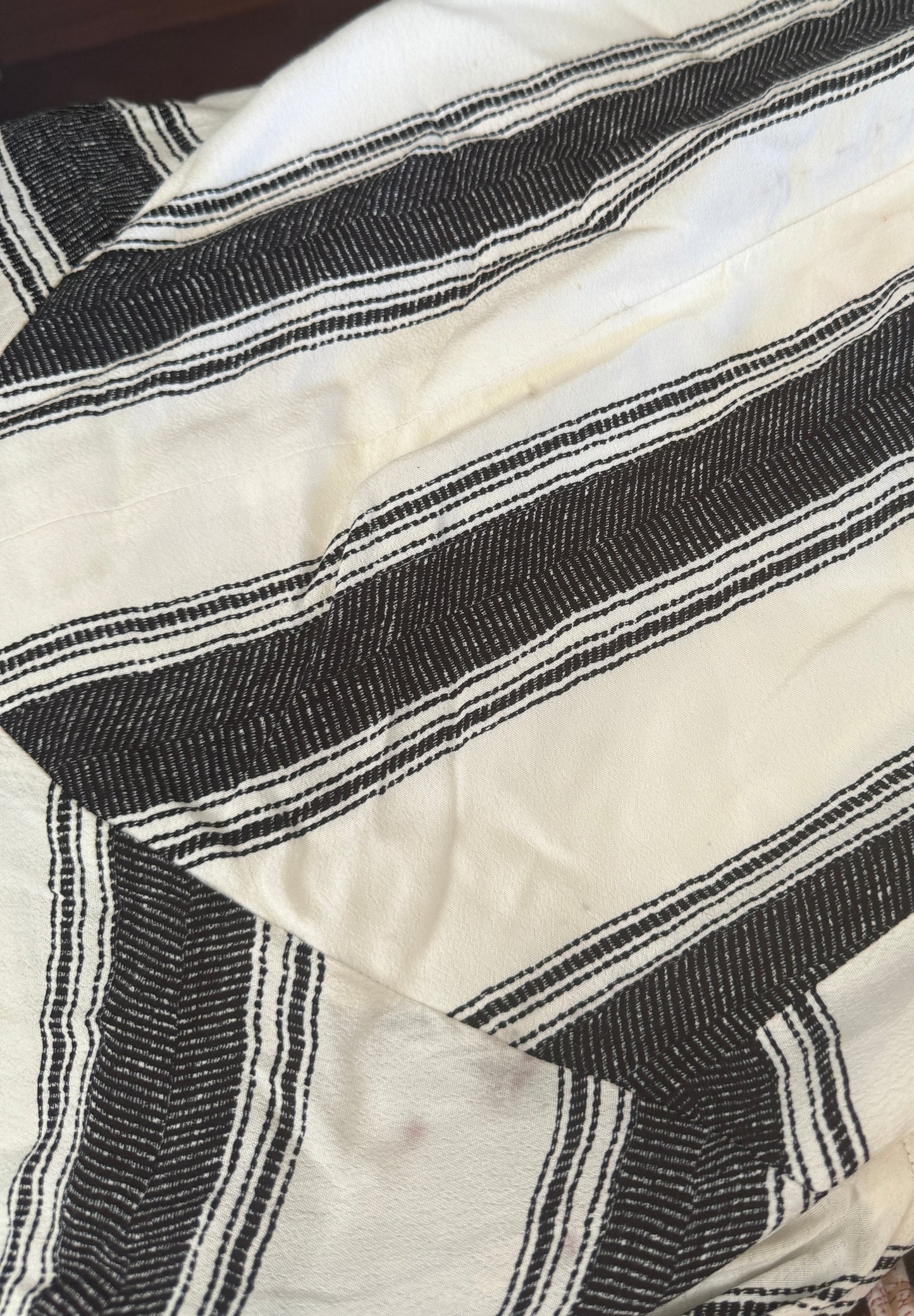 Sass & Bide Aspen Shiver Dress | Black & White Stripes, Asymmetrical, Maxi/Midi