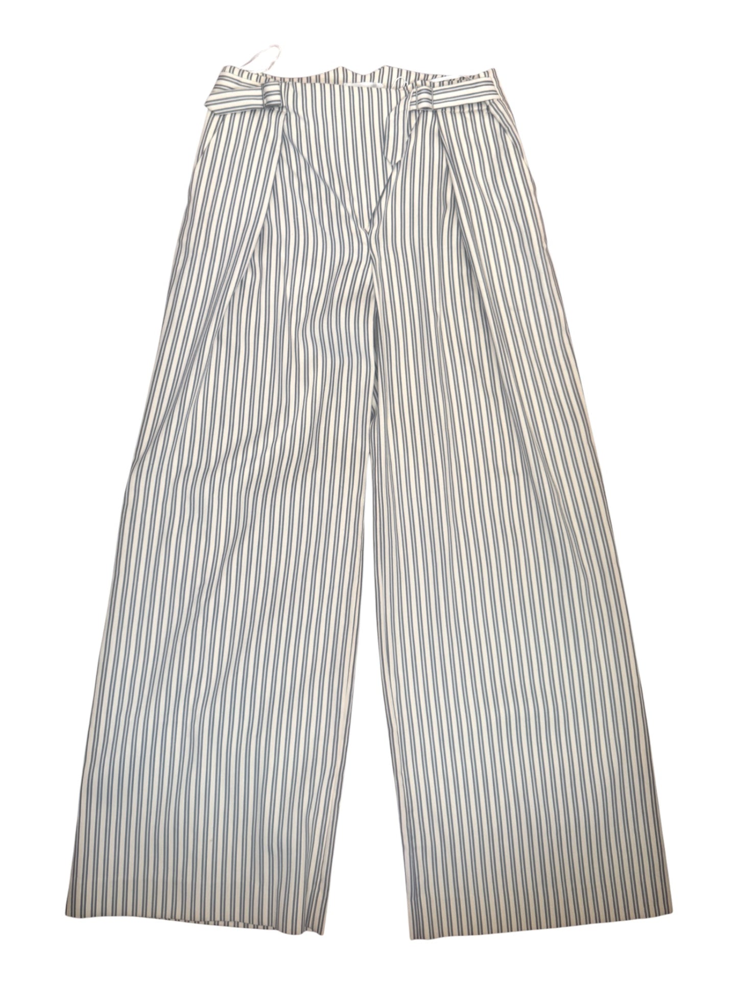 Zimmermann Bowerbird Trouser | Ash Stripe | Wide Leg, High Waist