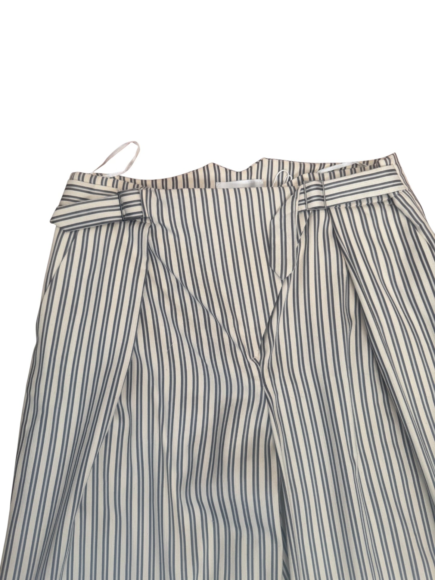 Zimmermann Bowerbird Trouser | Ash Stripe | Wide Leg, High Waist