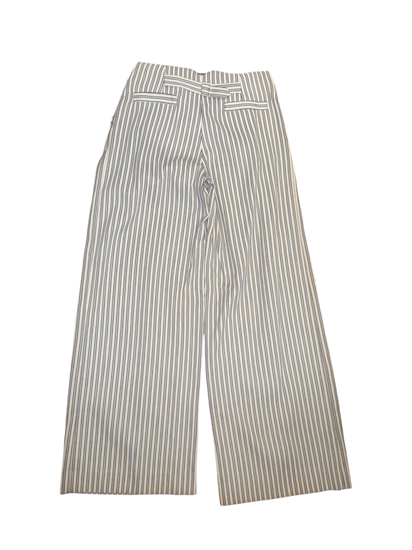 Zimmermann Bowerbird Trouser | Ash Stripe | Wide Leg, High Waist