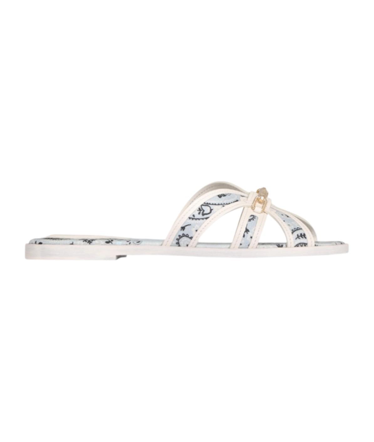 Brown sandal on a white background