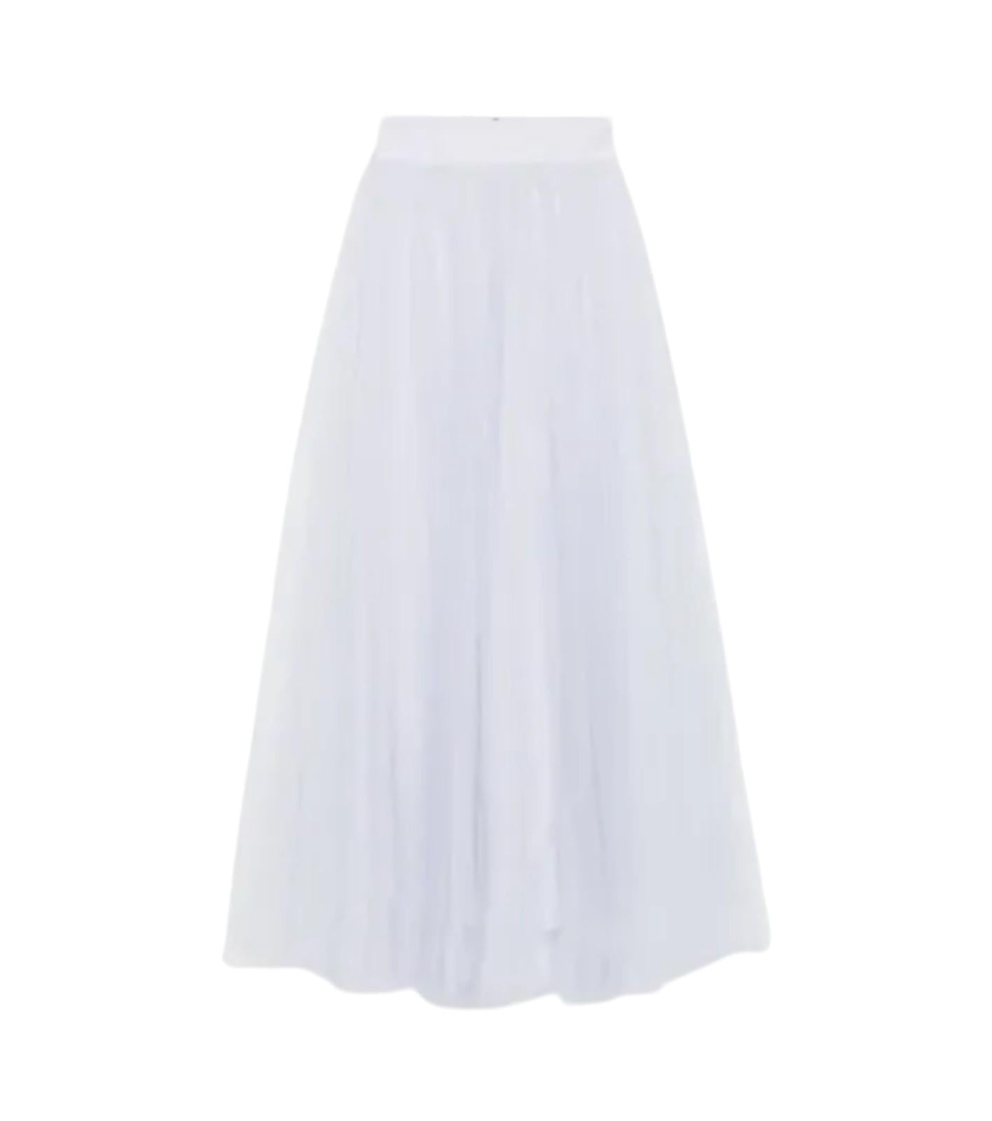 White skirt on a white background