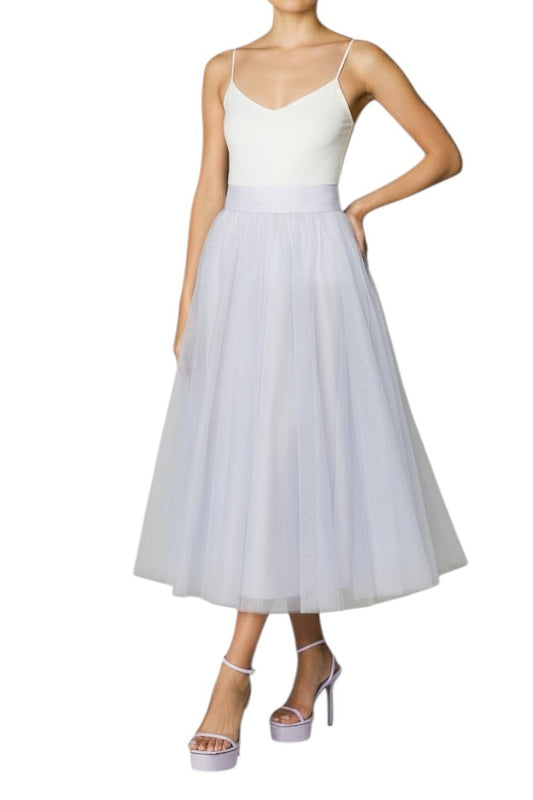 AI generated image of White dress with thin straps on a white background