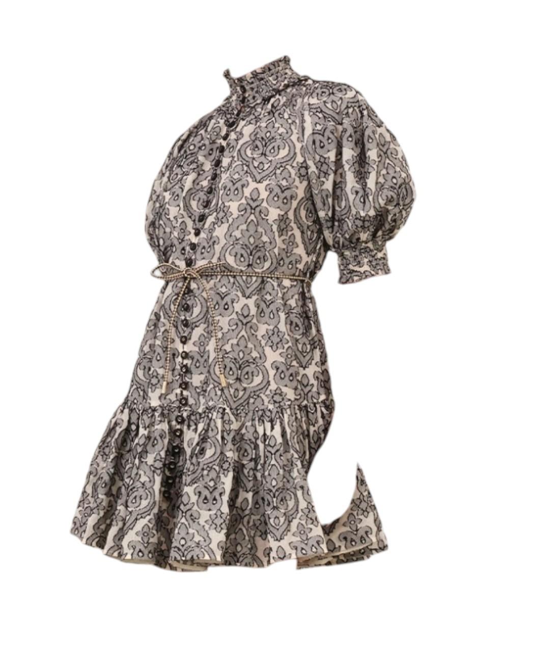 Patterned dress on a white background