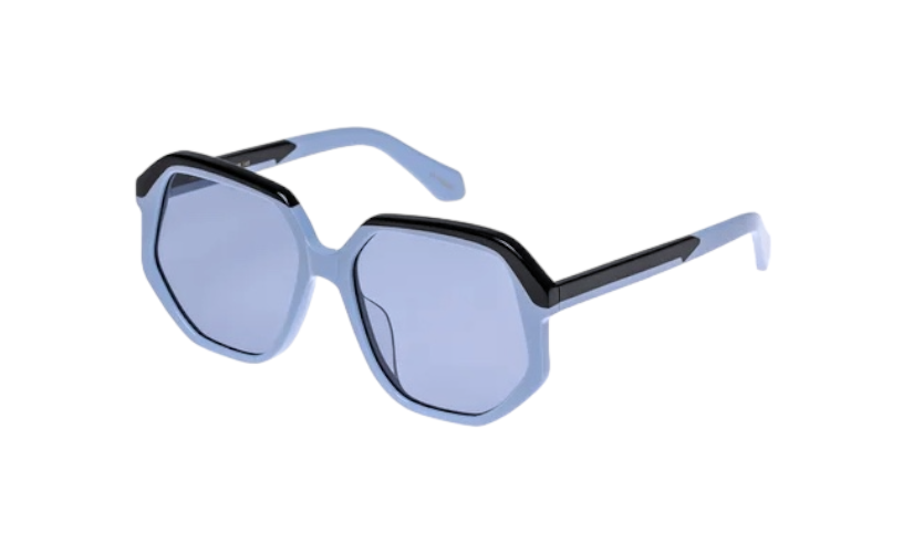 Karen Walker  Unified Sunglasses |  Blue Acetate Frame & Lenses,  Geometric