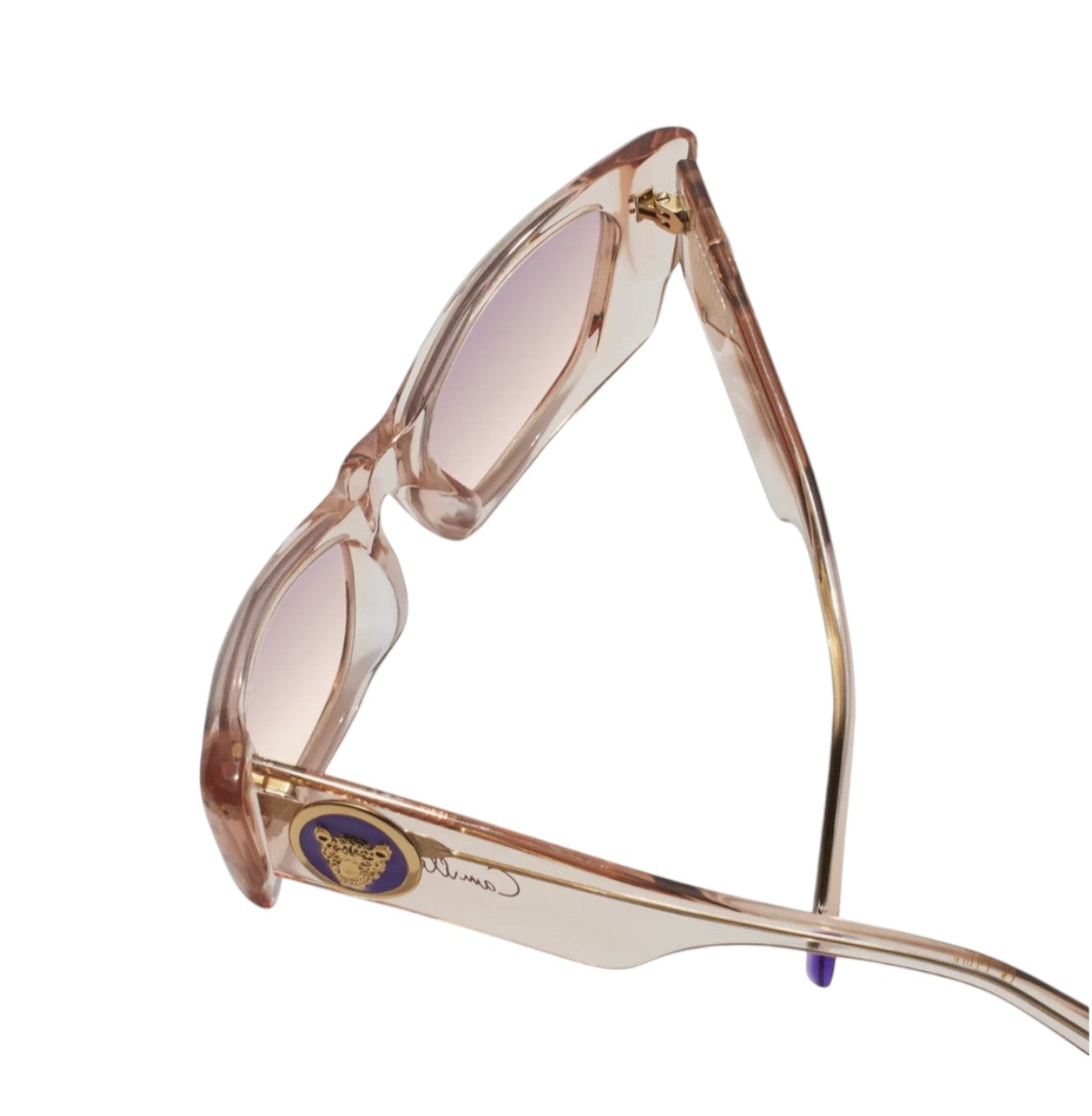 Camilla Harbour Views Sunglasses |Clear Pink/Lilac Jagi, Cats Eye/Rectangle