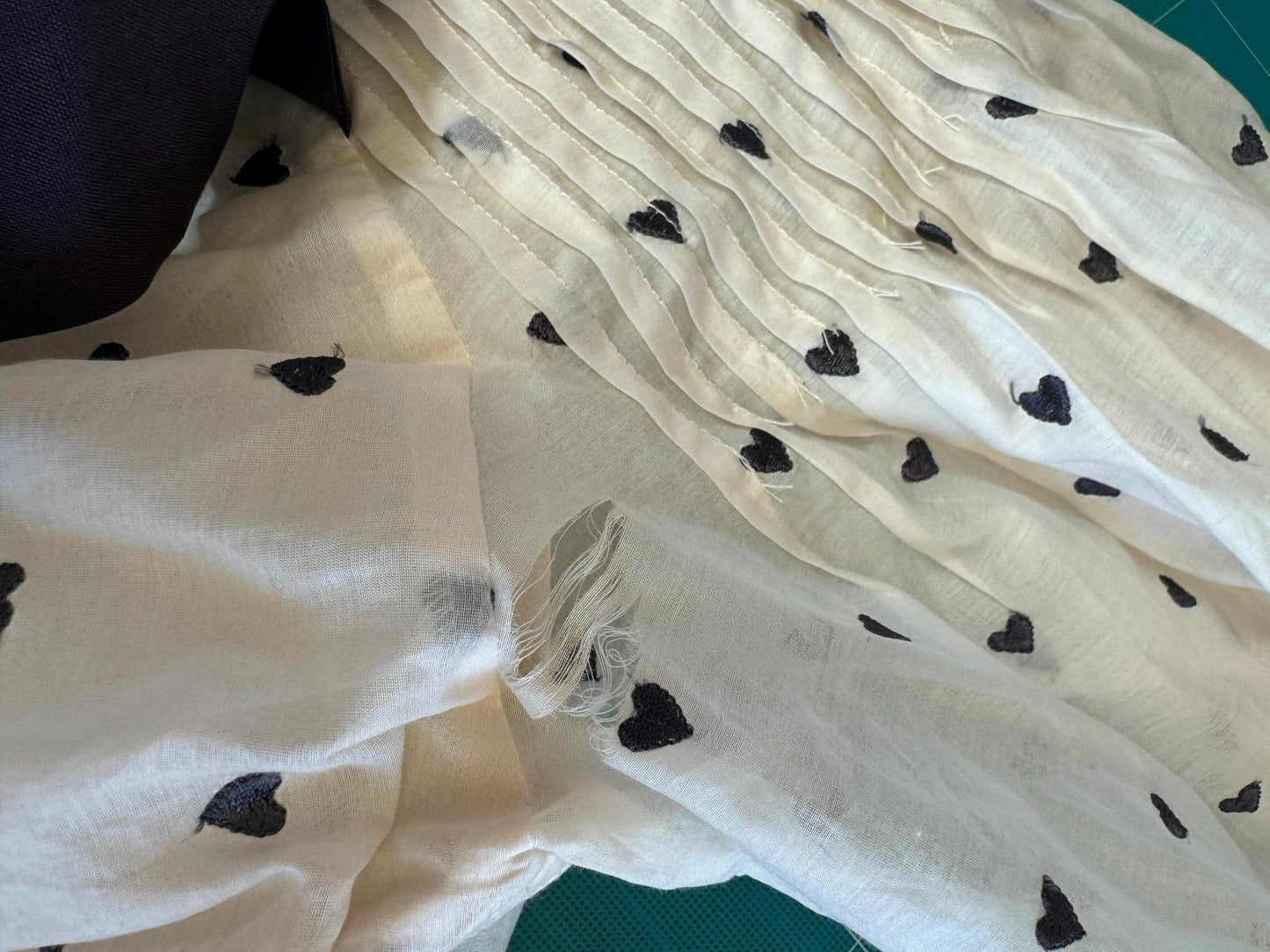 Zimmermann Painted Heart Tie Dress | Sz 3, Embroidered, Cream/White/Black