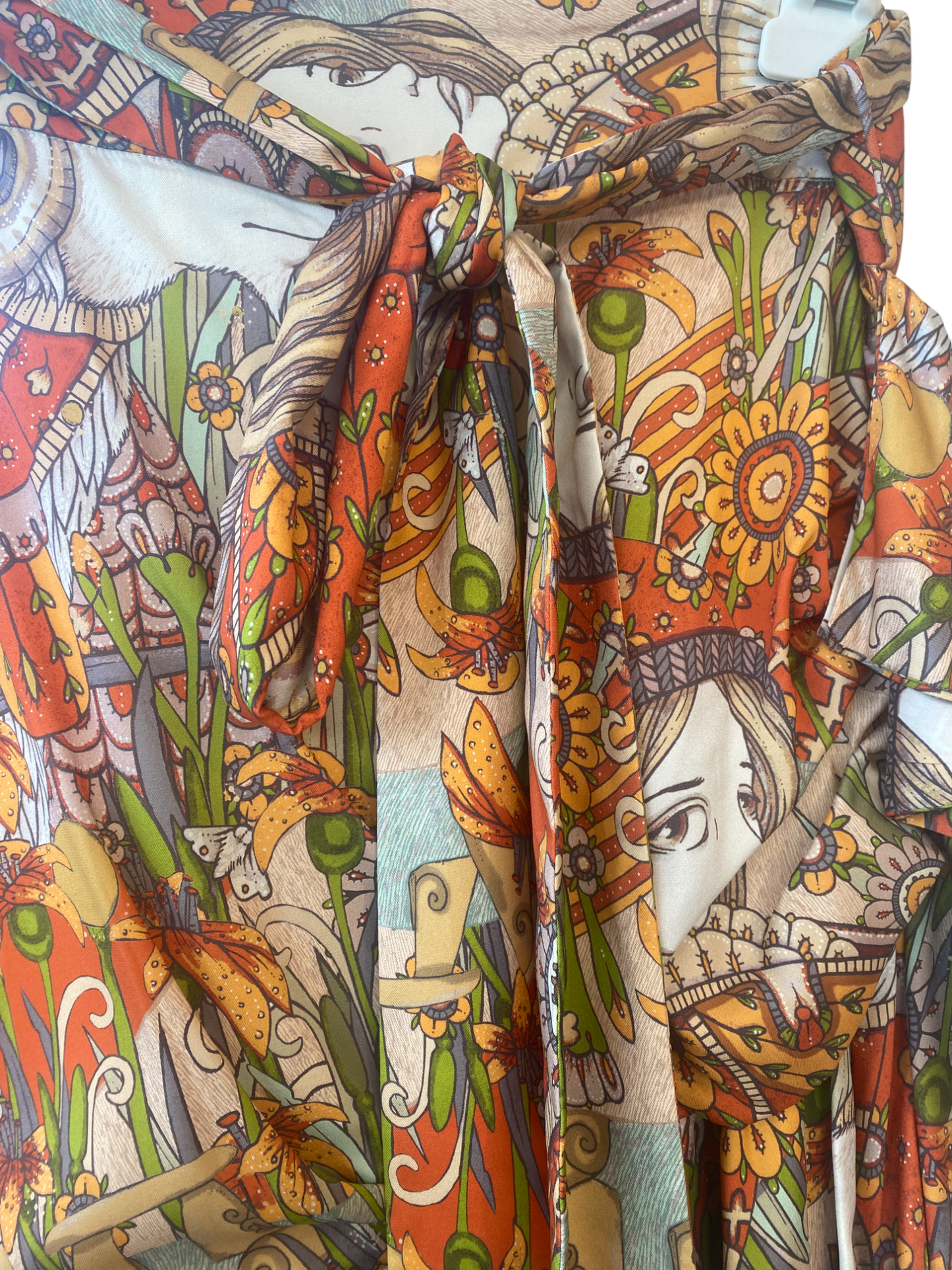 Zimmermann Kaleidoscope Wrap Tie Skirt | Mini, Aries Zodiac Print, Tie, Silk