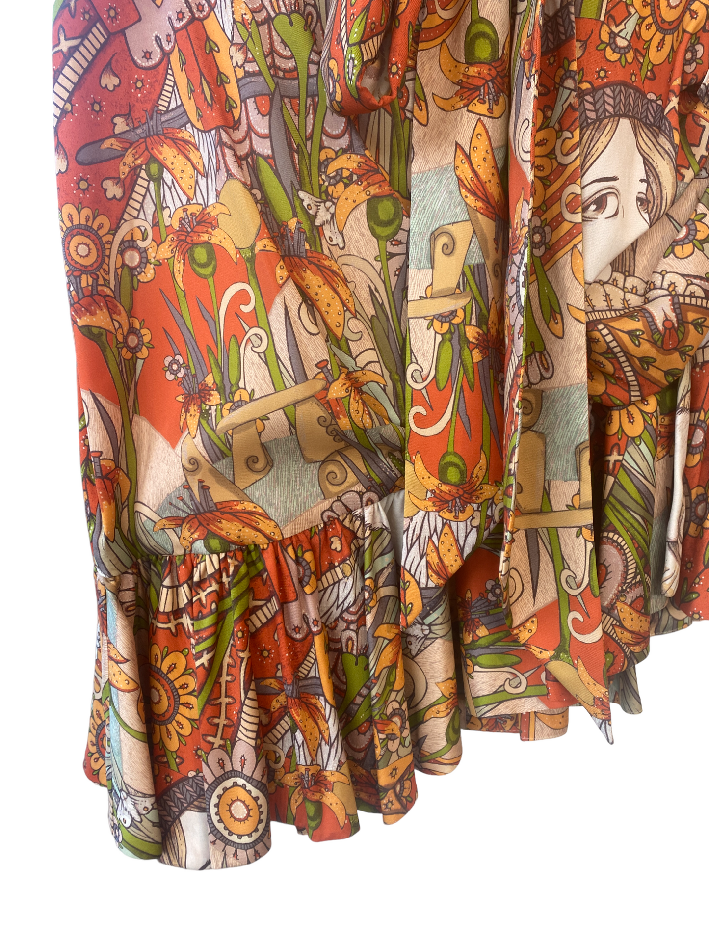 Zimmermann Kaleidoscope Wrap Tie Skirt | Mini, Aries Zodiac Print, Tie, Silk