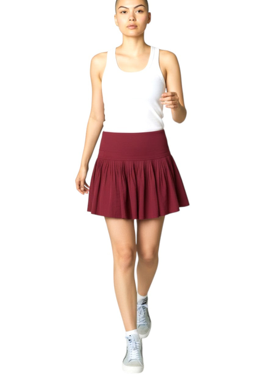 ISABEL MARANT ÈTOILE mini skirt |  Red/Burgundy, Size 38 or Medium, Fit & Flare