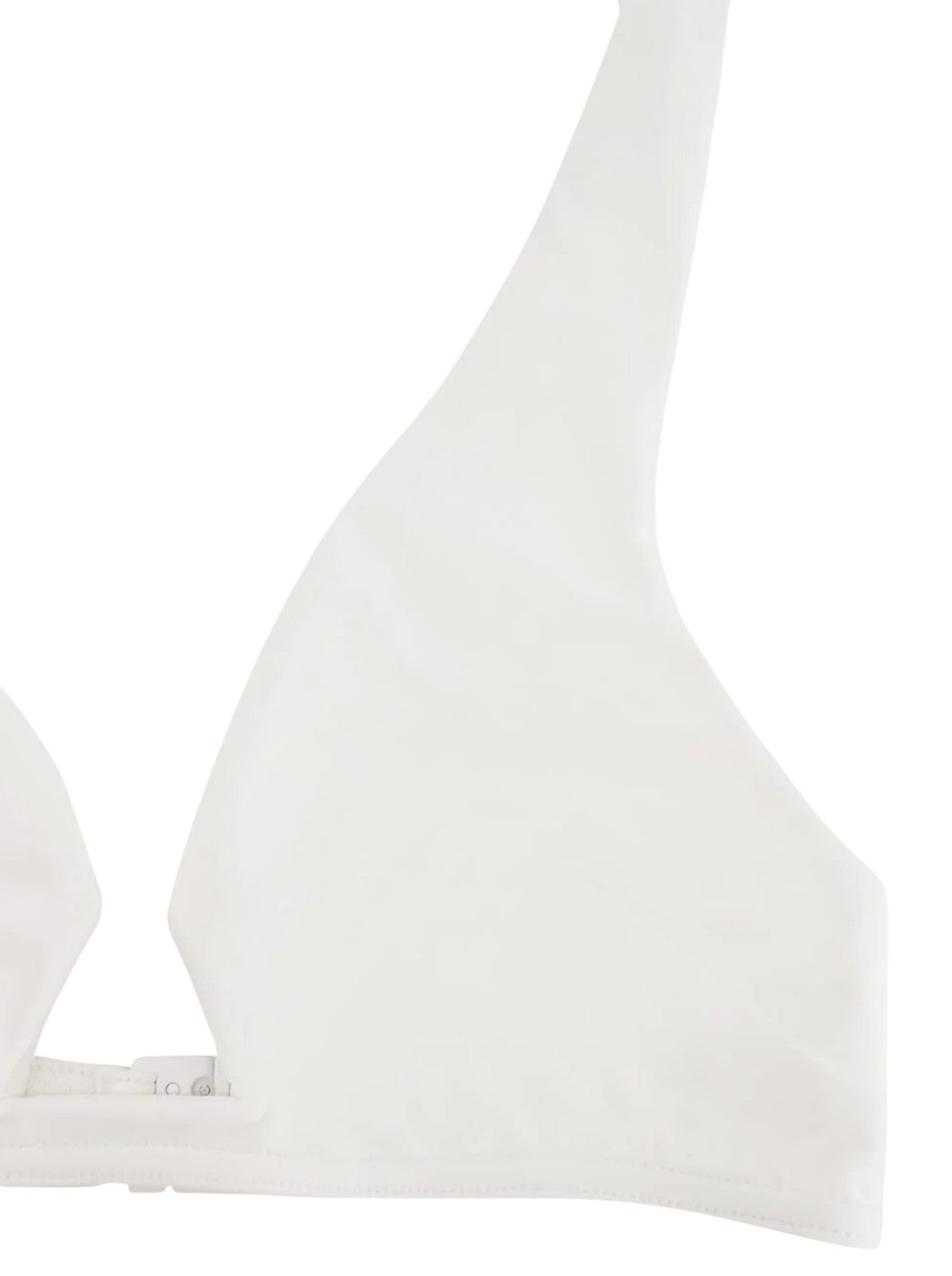 Naked Pear Zimmermann Coco wire-front bikini top in ivory white with a plunging V-neckline and supportive wiring.