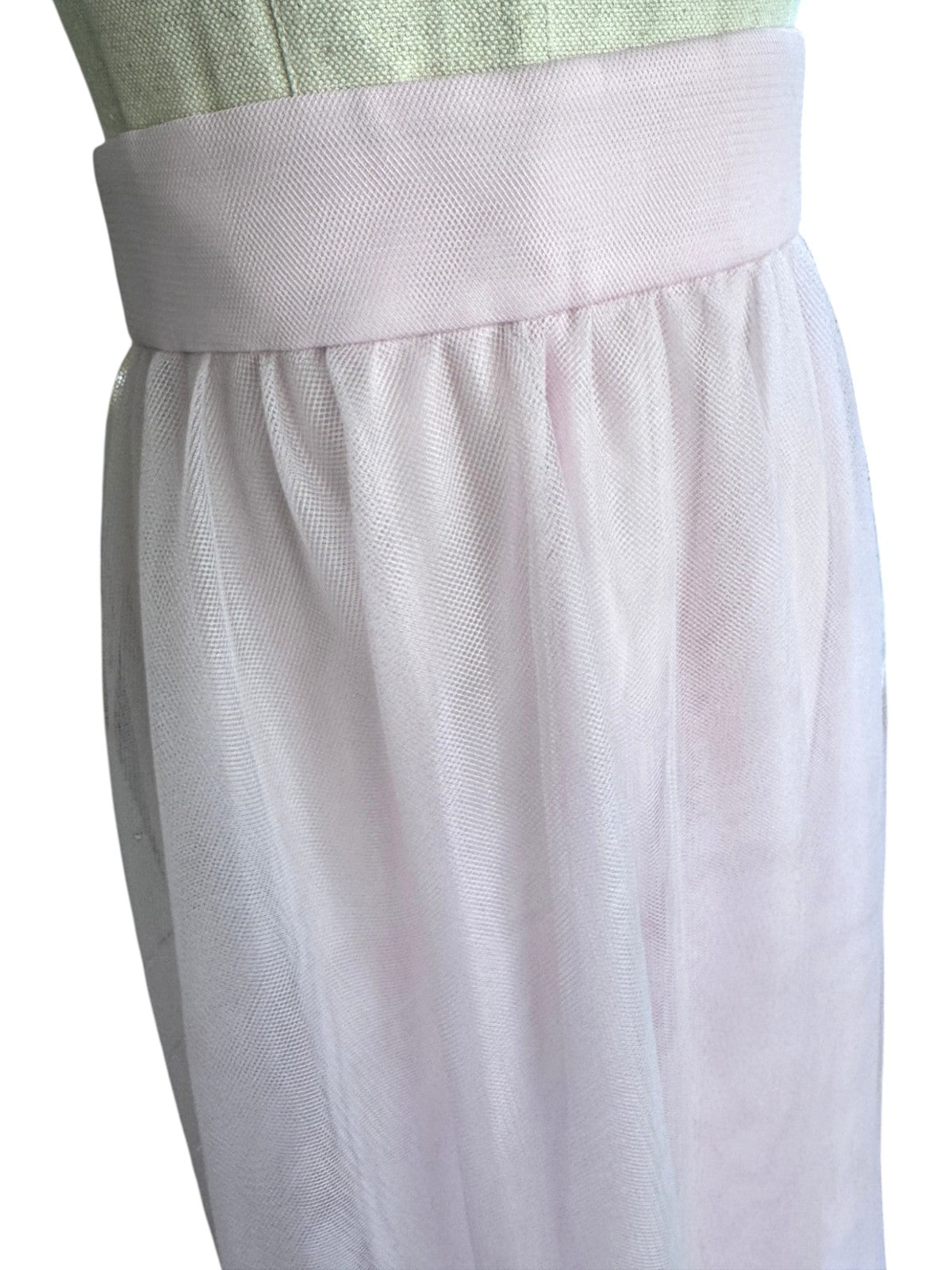 Naked Pear Zimmermann lilac tulle maxi skirt with a high-waisted design and gathered layered fabric