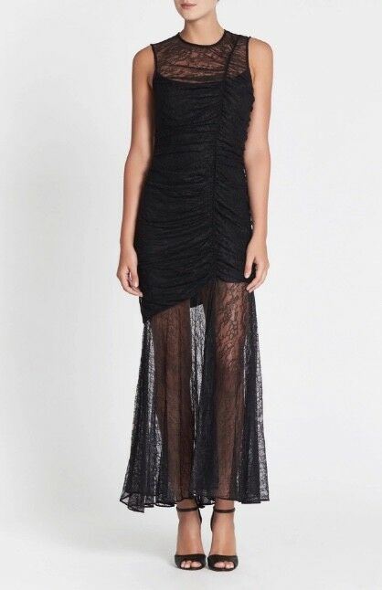 CAMILLA & MARC Plaza Lace Midi Dress | Black Lace 80s Vintage Inspired | $800 RP