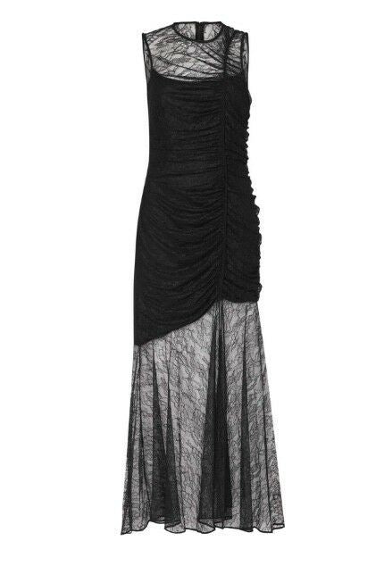 CAMILLA & MARC Plaza Lace Midi Dress | Black Lace 80s Vintage Inspired | $800 RP